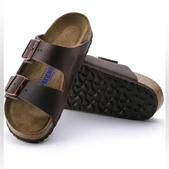 Birkenstock Other - Birkenstock Arizona Oiled Leather Soft Bottom Sandals